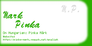 mark pinka business card